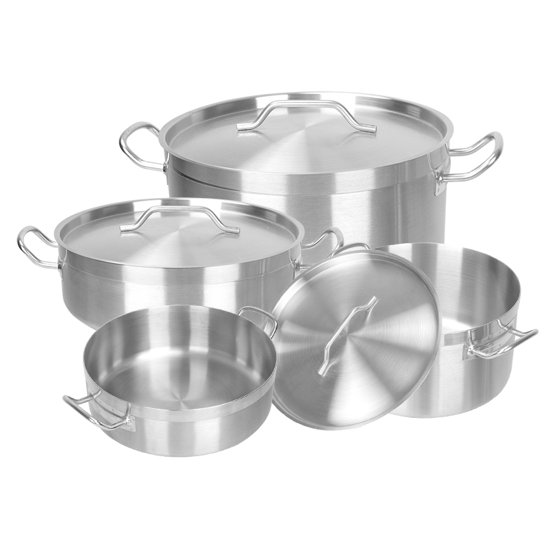 Сотейник из нержавеющей стали, 0.6-8.8 л