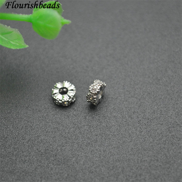 Wholesale New Style 18K Gold Plated Round Slice Spacer Beads DIY Jewelry