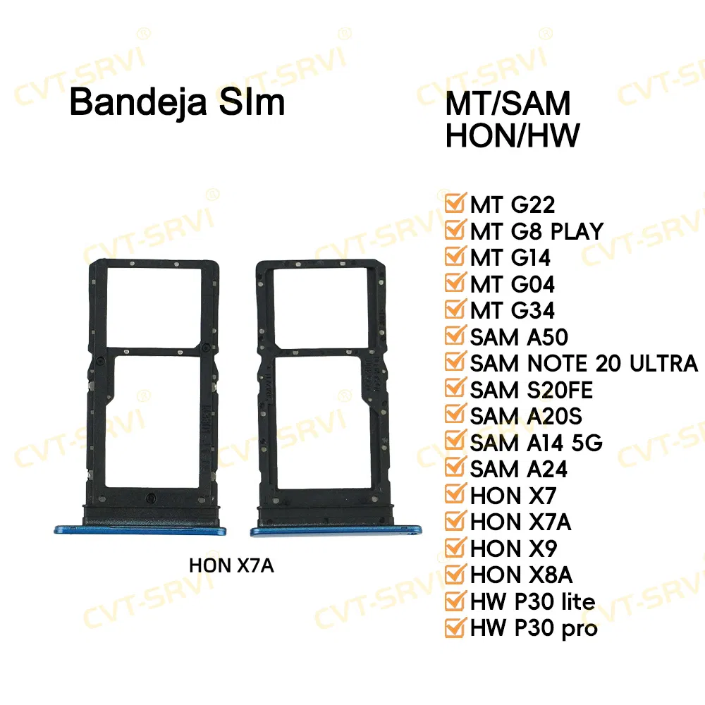 Лоток для двух SIM-карт для Moto G04, G8 Play, Honor X7a