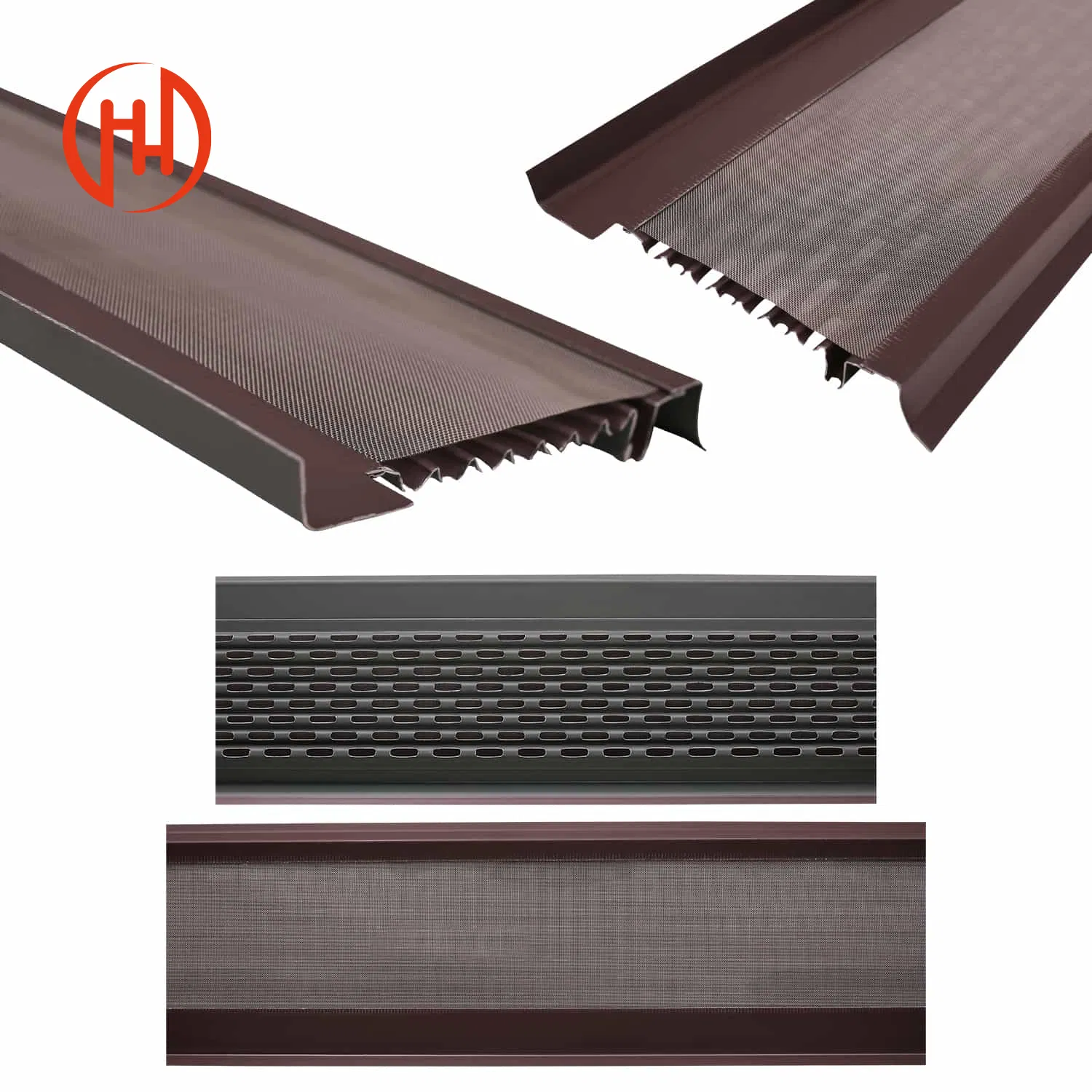 American Seamless Brown Aluminum Rain Gutters
