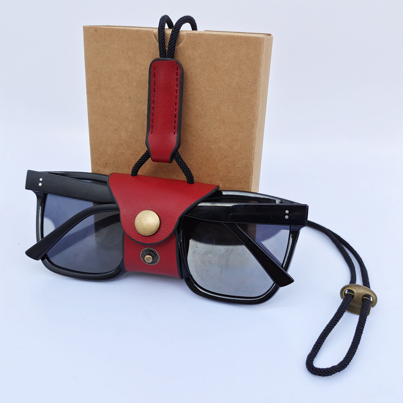 Ea128 PU Leather Sun Accessories Eyeglasses Holders Fashion Eye Glass Wholesale Glasses Organizer Shade Sunglasses Case Holder