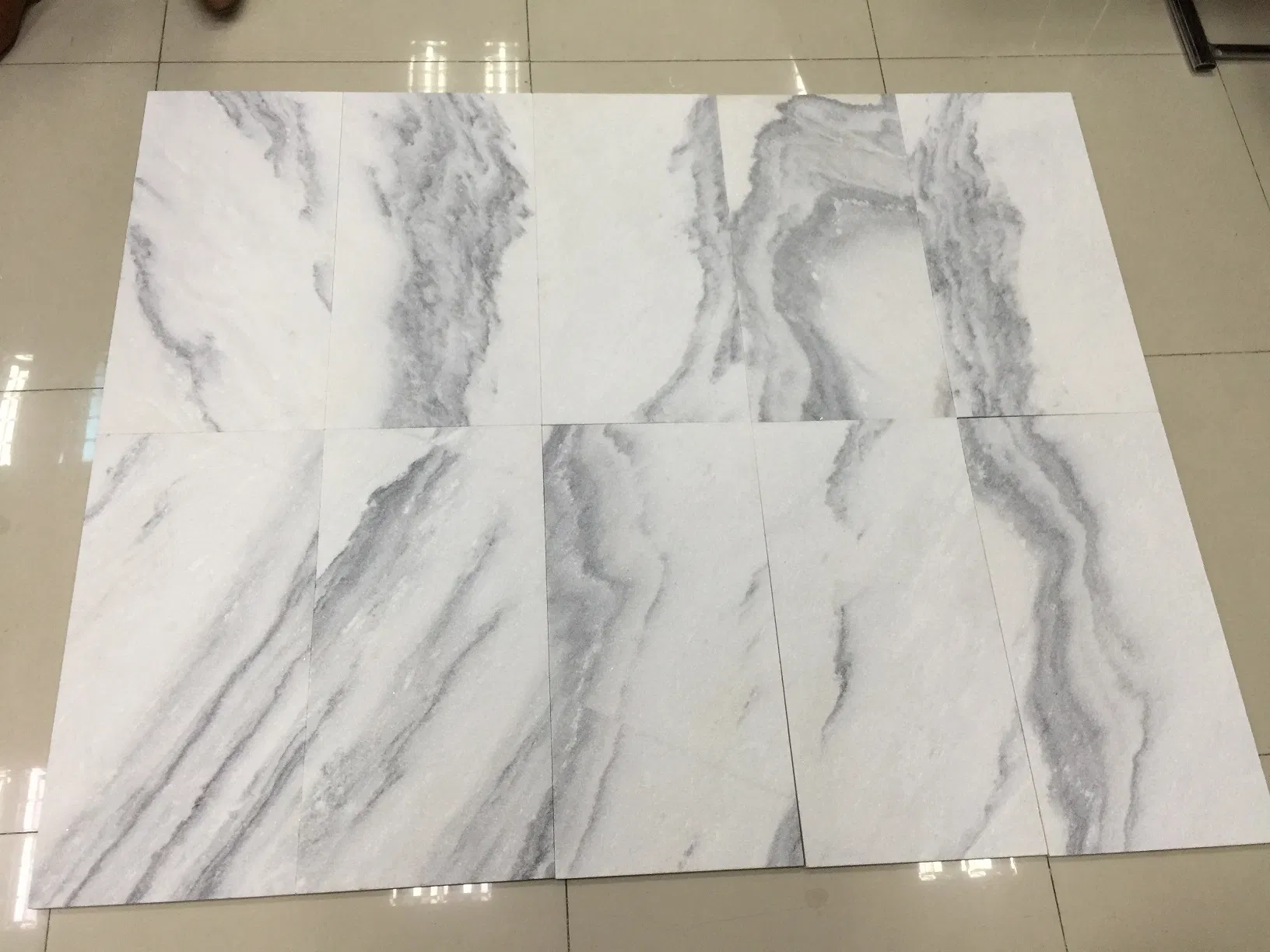 Popular Natural Fantasy White Marble Slab and Tile for Hotel Wall Floor Decorate