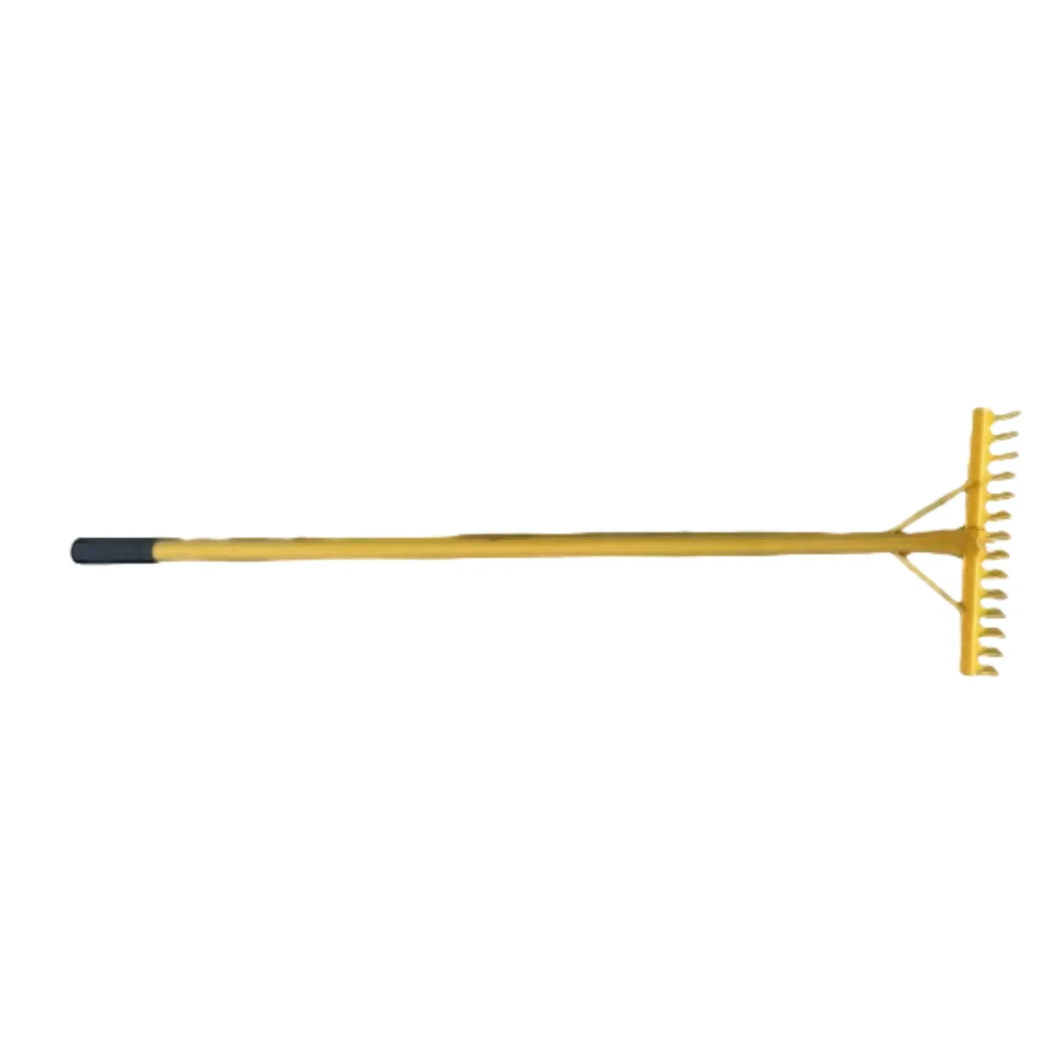 Durable Plastic Grass Rake, Efficient Gardening Tool for Clearing Fallen Leaves and Hay.