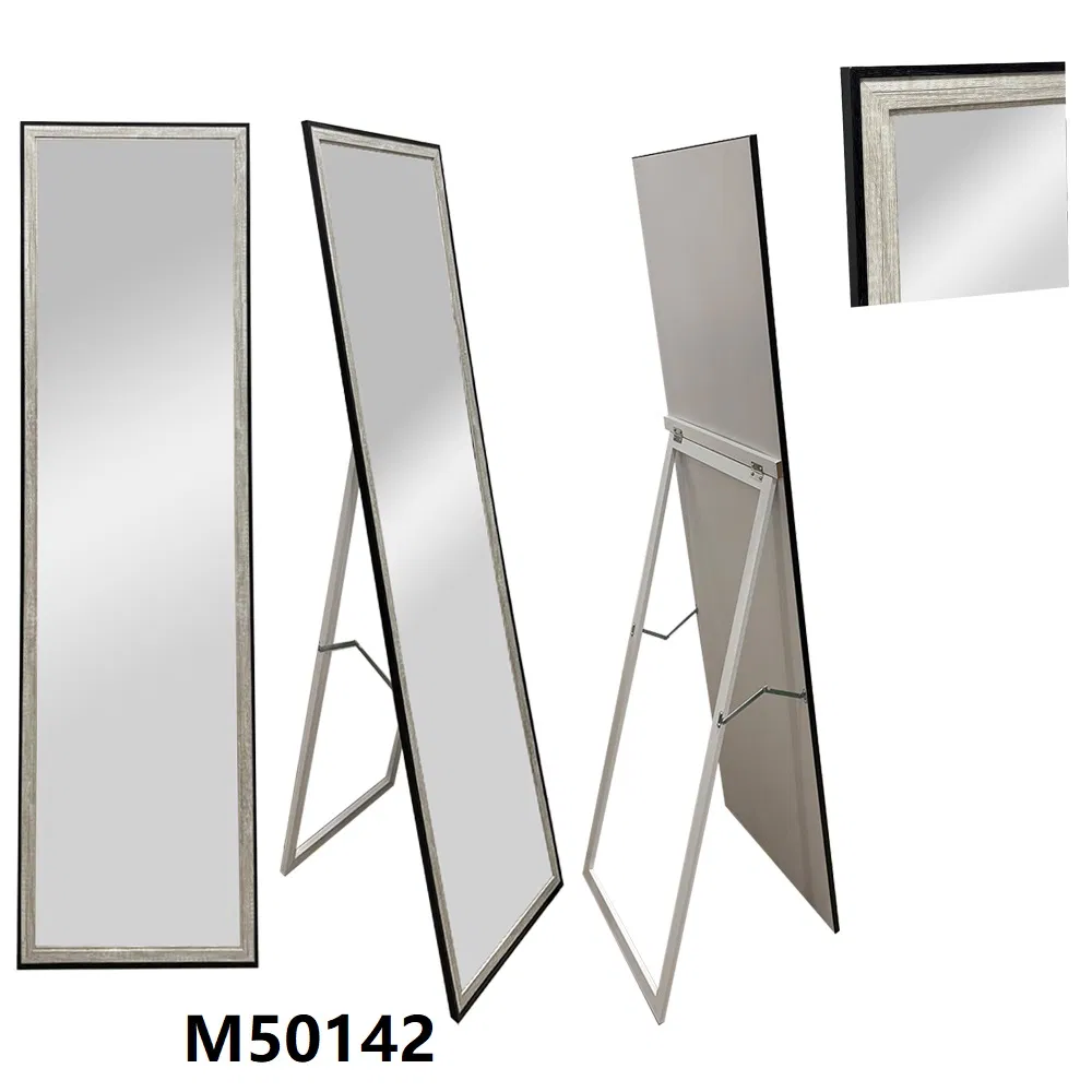 Natural Color Mirrors Over-Sized Full Length Mirror Wooden Free Standing Mirror 156.5X46.5X2.5cm
