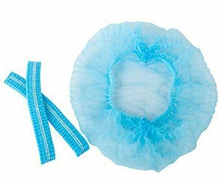 21 Inch Disposable Hair Net Non-Woven Anti Dust Stripe Cap