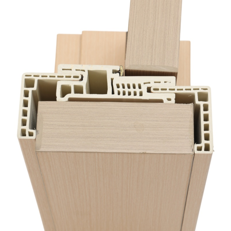 Safe Child-Friendly WPC Toilet Bathroom Door with Frame for Houses