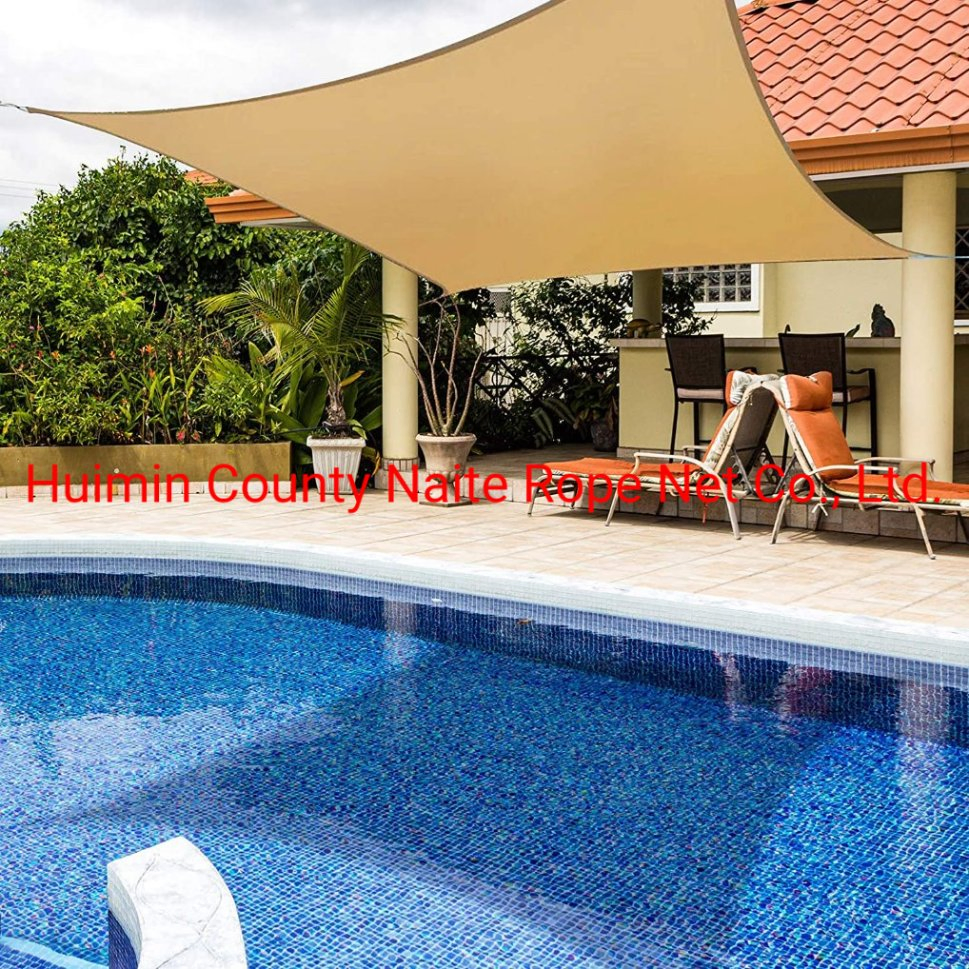 Top Quality Rectangle Triangle Square HDPE Sun Shade Sail Canopy Shade Block Waterproof Sun Shade Net for Outdoor Carport Backyard