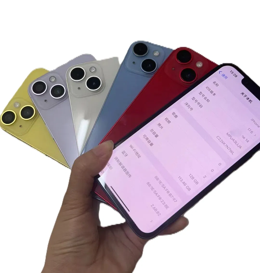 Original Used for I Phone 14 Unlocked Mobile Phone Wholesale Refurbished Smartphone Unlocked with Face ID I OS Dual Camera 5g Support for Global Use Wholesale