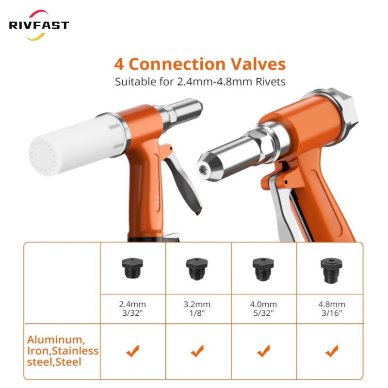 Пневматическая заклепочная машина 3.2-4.8мм для стальных заклепок