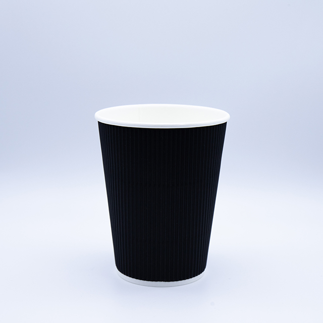 Бумажные стаканчики с рифленой стенкой 8oz/16oz
