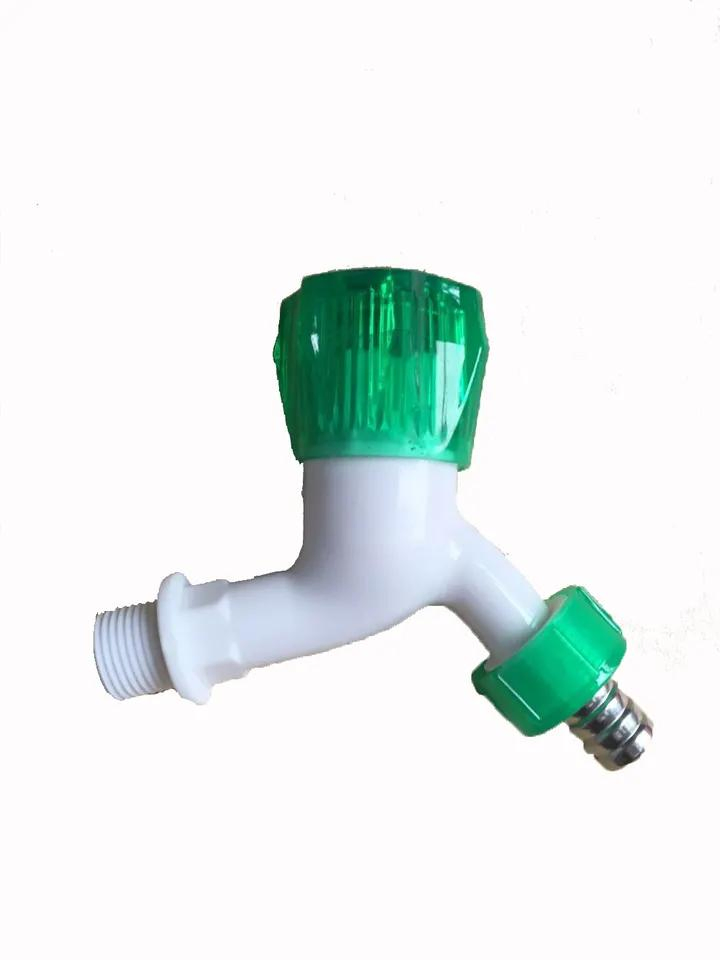 Made in China Customized Color Plastic Washing Machine Water Faucet Ball Bibcock Garden Hose Outdoor Water Faucet
