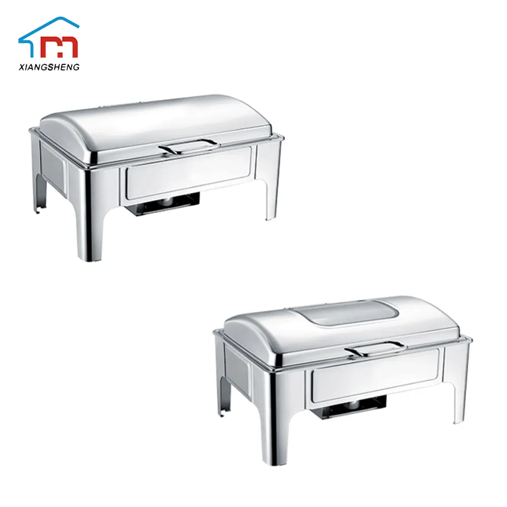 Xiangsheng 9L Hydraulic Induction Stainless Steel Chafing Dish with Glass Winodw