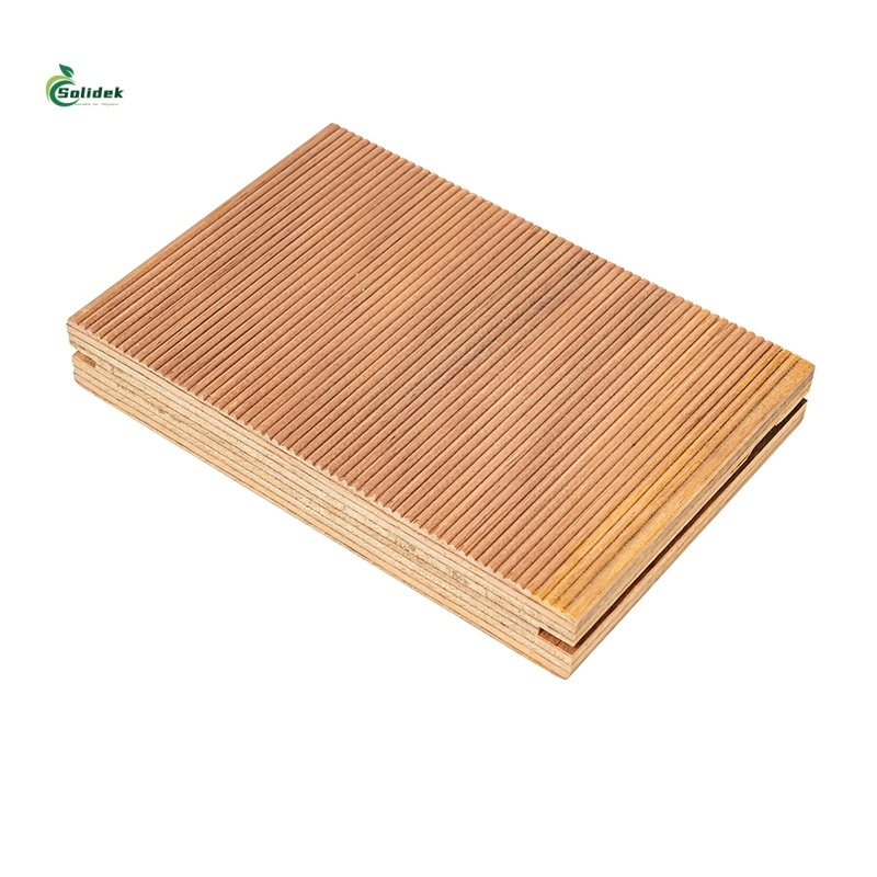 Eco Friendly Beautiful Grain Hardwood Patio Outdoor Solid Wood Flooring
