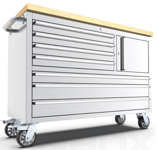 Junmao 48 Inch 7-Drawers Stainless Steel