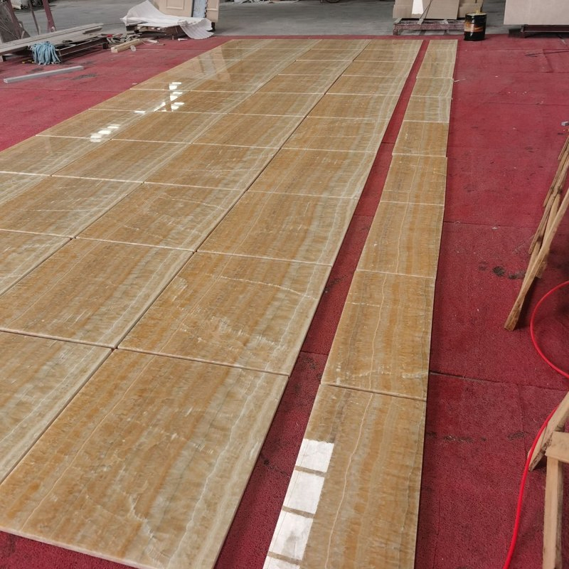 Luxury Interior Decoration Chinese Yellow Honey Onyx Marble Wall Panel