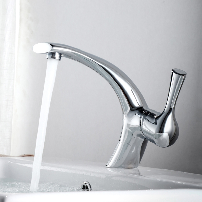 Electroplated Mixers Vanity Sink Faucet Bathroom Basin Lavatory Faucet