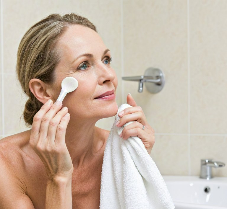 Soft Organic Cotton Double Cleansing Muslin Face Cloth Towel