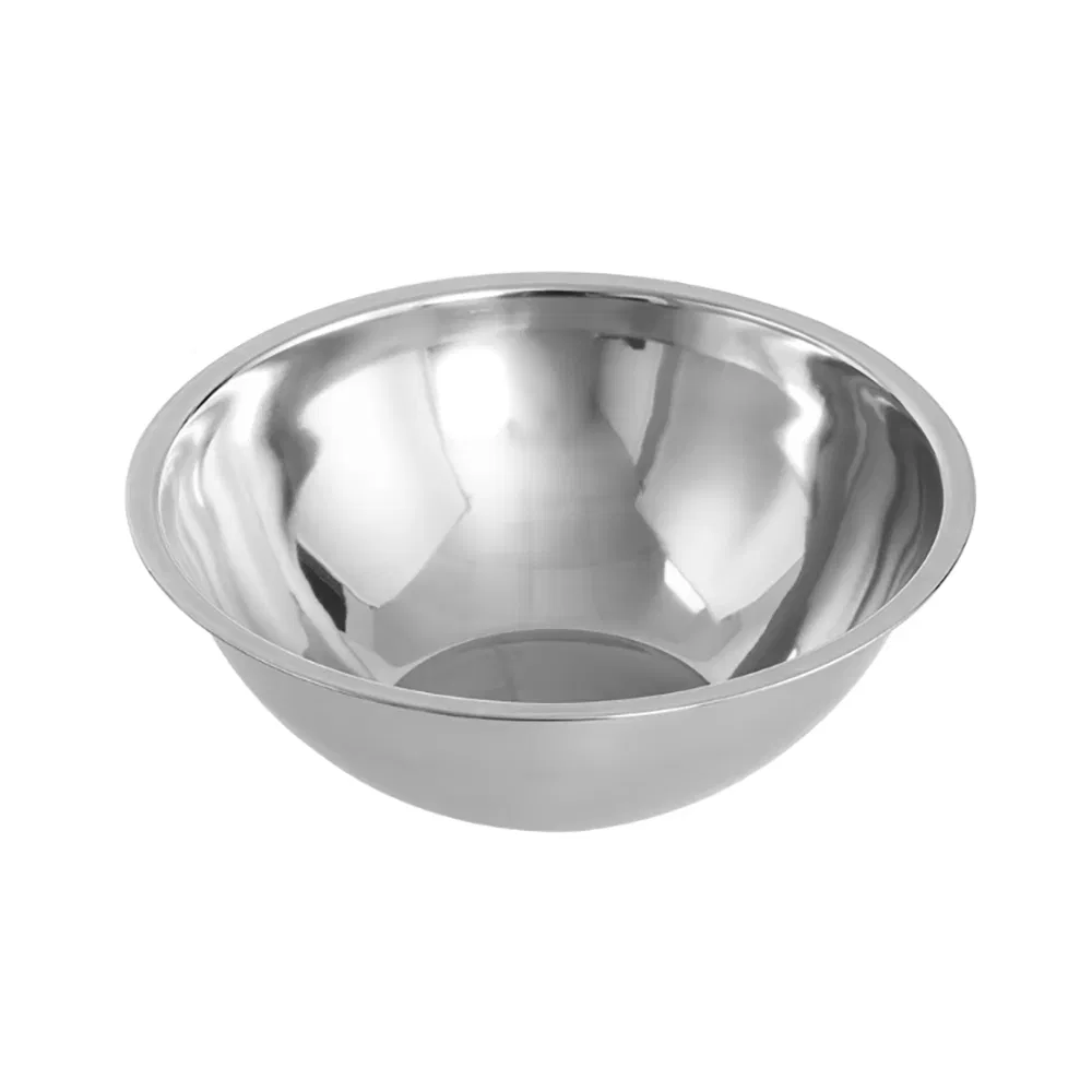 Stainless Steel Round Mixing Bowl for Salad Vegetables Meat Baking Dough