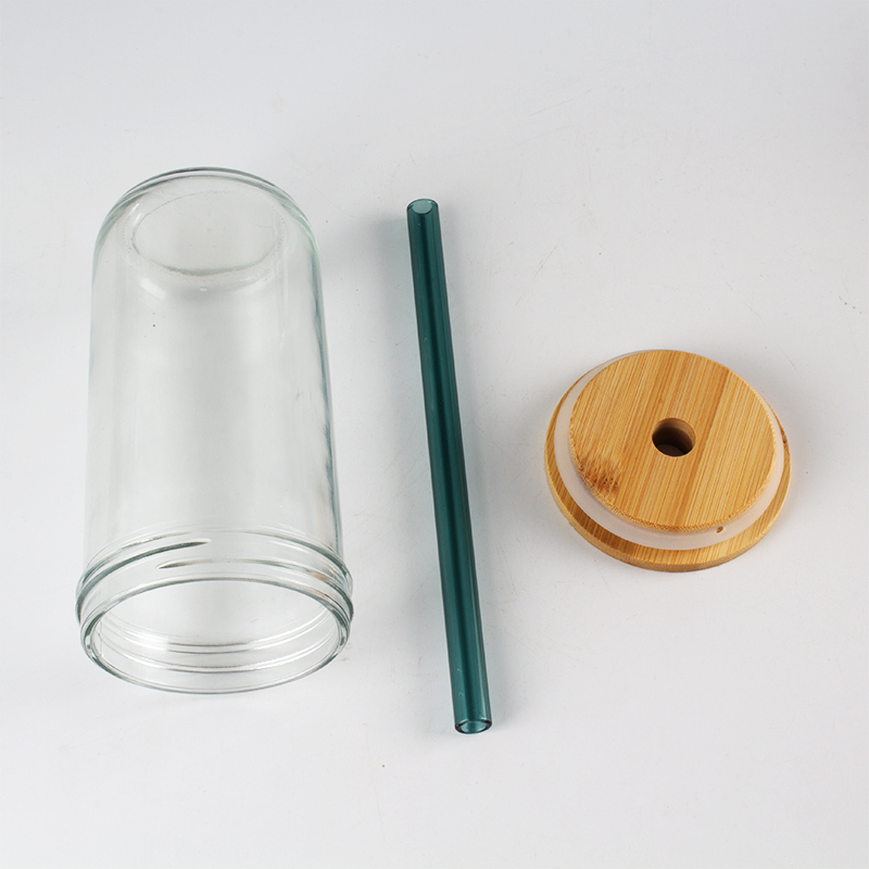 Eco Friendly Borosilicate Glass Clear Color Straw Glass Straw