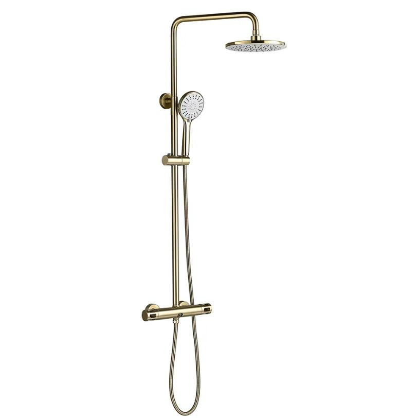 Chrome Bathroom Shower Hot and Cold Shower Mixer in Wall Mounted Embedded Concealed
