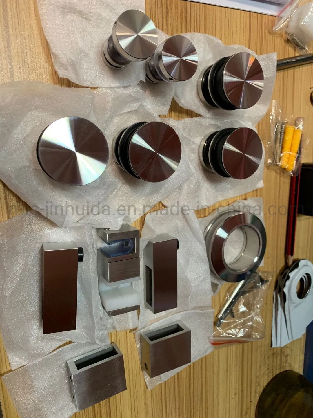Manufacture Frameless Shower Fittings Glass Sliding Door Kit Enclosure