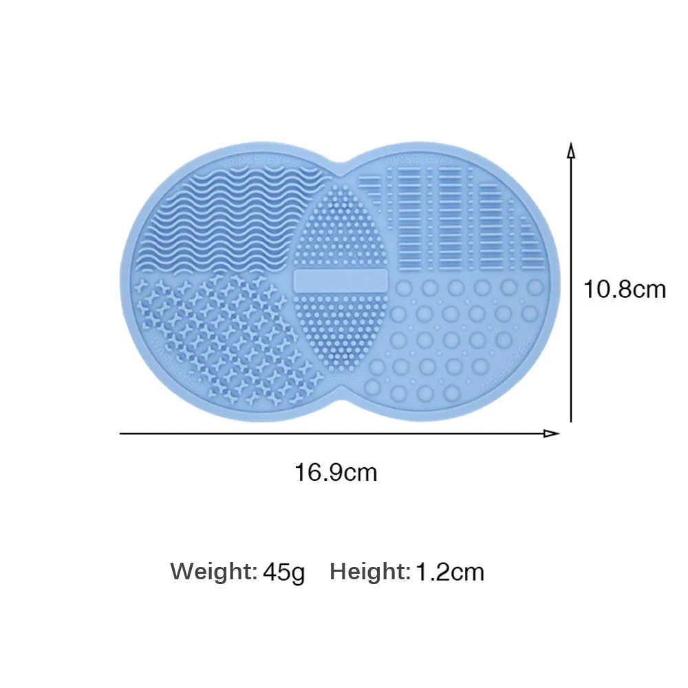 Purple Single-Sided Silicone Makeup Brush Cleaning Makeup Mats