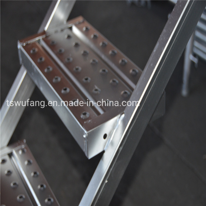 Galvanized Steel Staircase Ladders for Construction Sites
