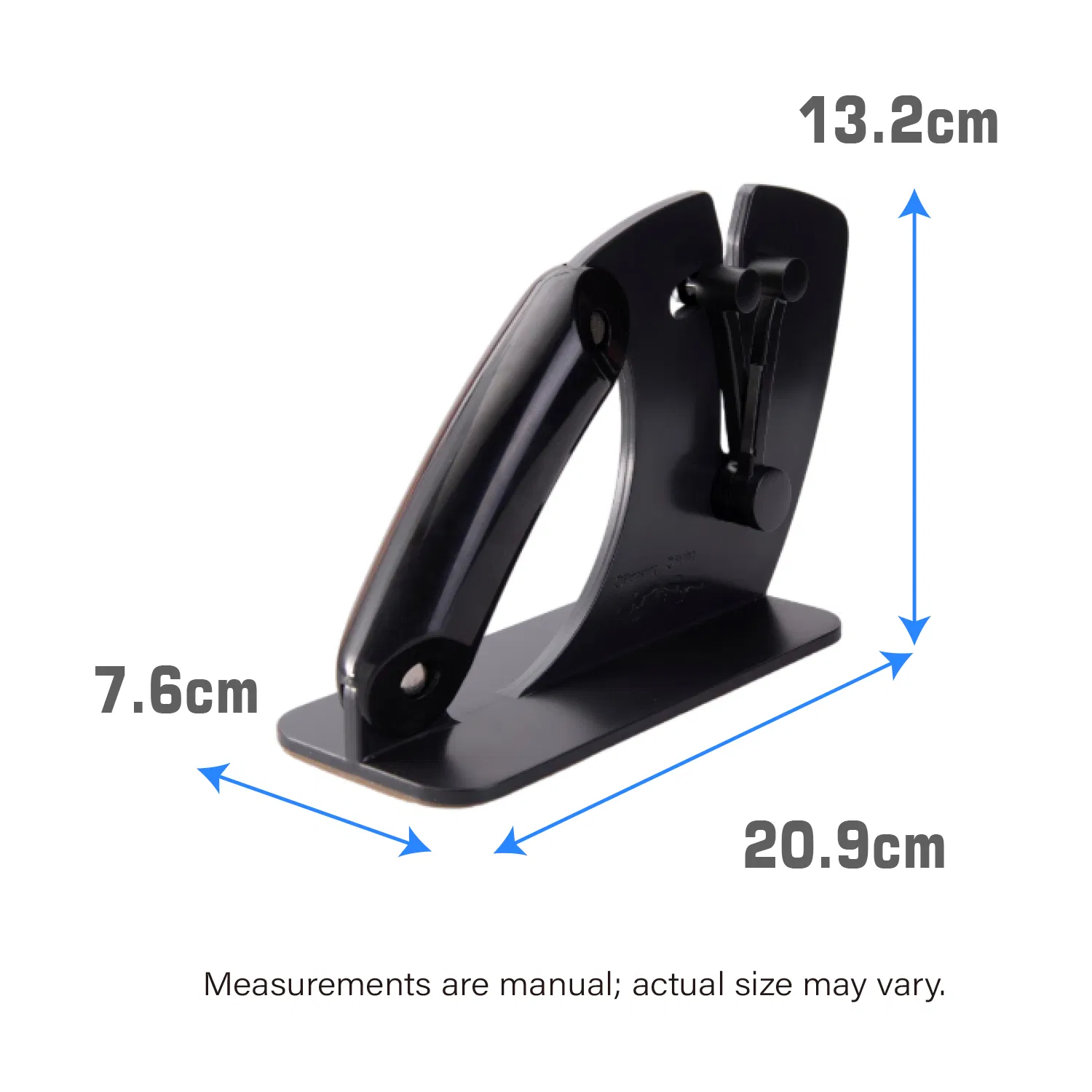 Adjustable Knife Sharpener 2-in-1 Sharpening & Honing 22-46° Dual Spring Arms Non-Slip