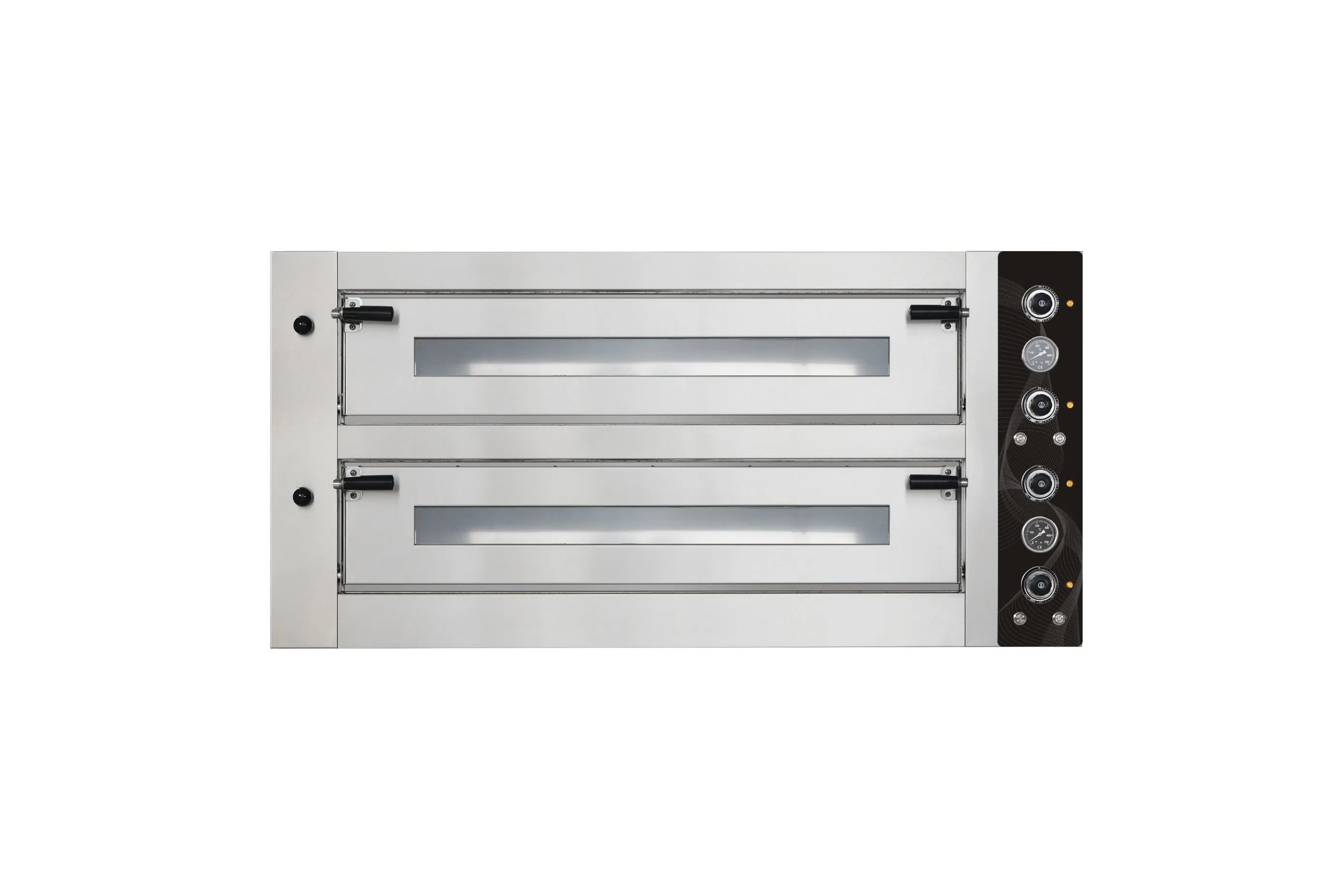 Two Deck Electric Commercial Pizza Oven with Adjustable Temperature and Timer Control