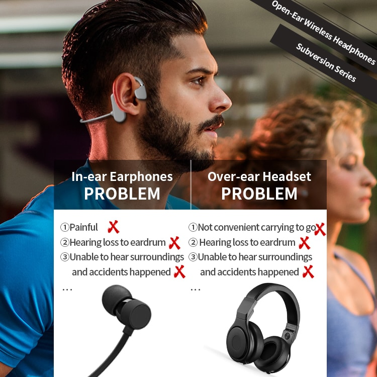 Наушники спортивные беспроводные Open Ear с костной проводимостью
