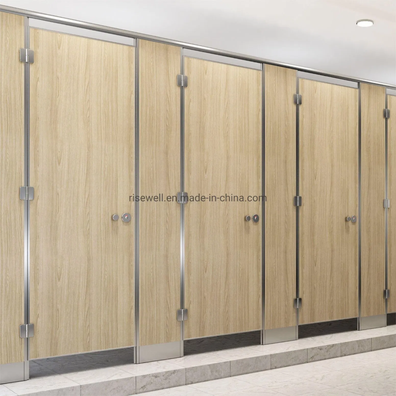 High Quality Curved Design Wavy Cabin Toilet Cubicle Partition