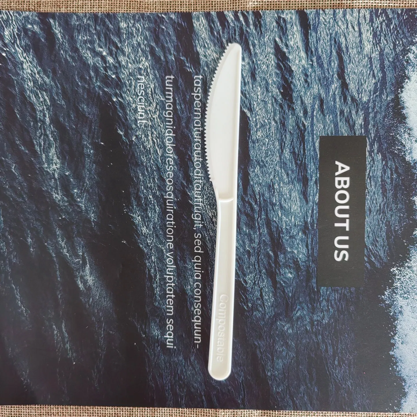 Excellent Quality Eco-Friendly Disposable Food Grade Biodegradable Compostable Forks and Knives