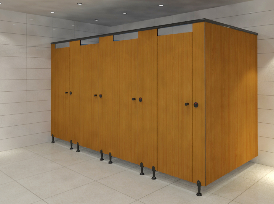 Waterproof Phenolic Compact Toilet Partition Stall for Public Area
