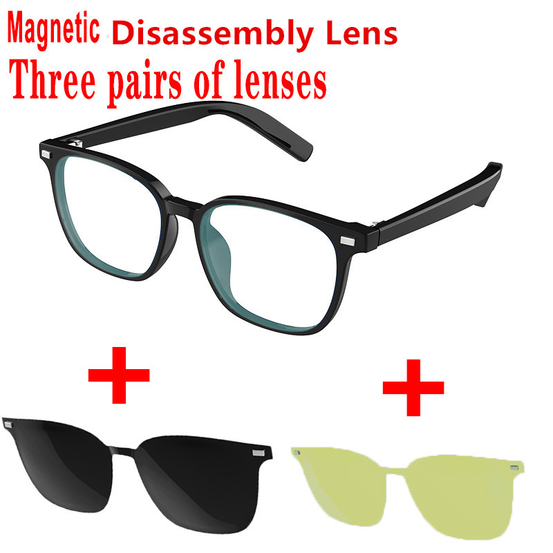 High Quality Magnetic Polarized Bluetoth Sunglasses, Smart Glasses with Camera and Call Wholesale Cheap