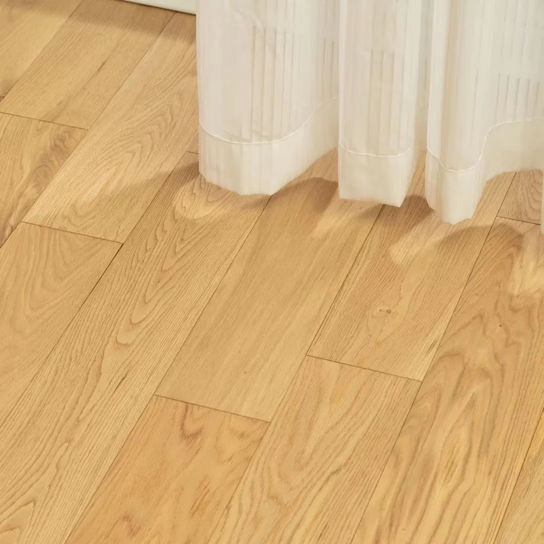Solid White Oak Wood Flooring Hand Scraped European Oak Planks Indoor Bedroom Home Flooring