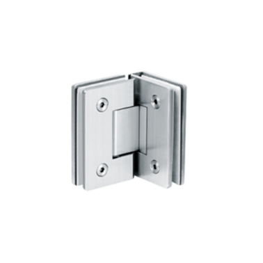 Square 90-Degree Double-Side Bathroom Glass Clamp