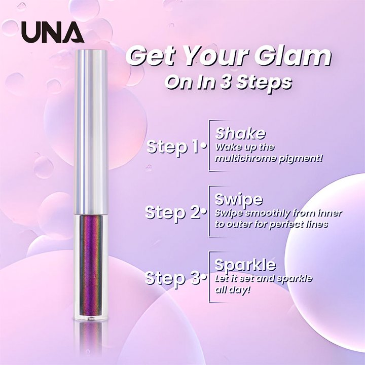 Charm Beauty Wholesale Long Lasting Eyeliner Vegan Multichrome Waterproof Metallic Colorful Liquid Chameleon Eyeliner Pencil