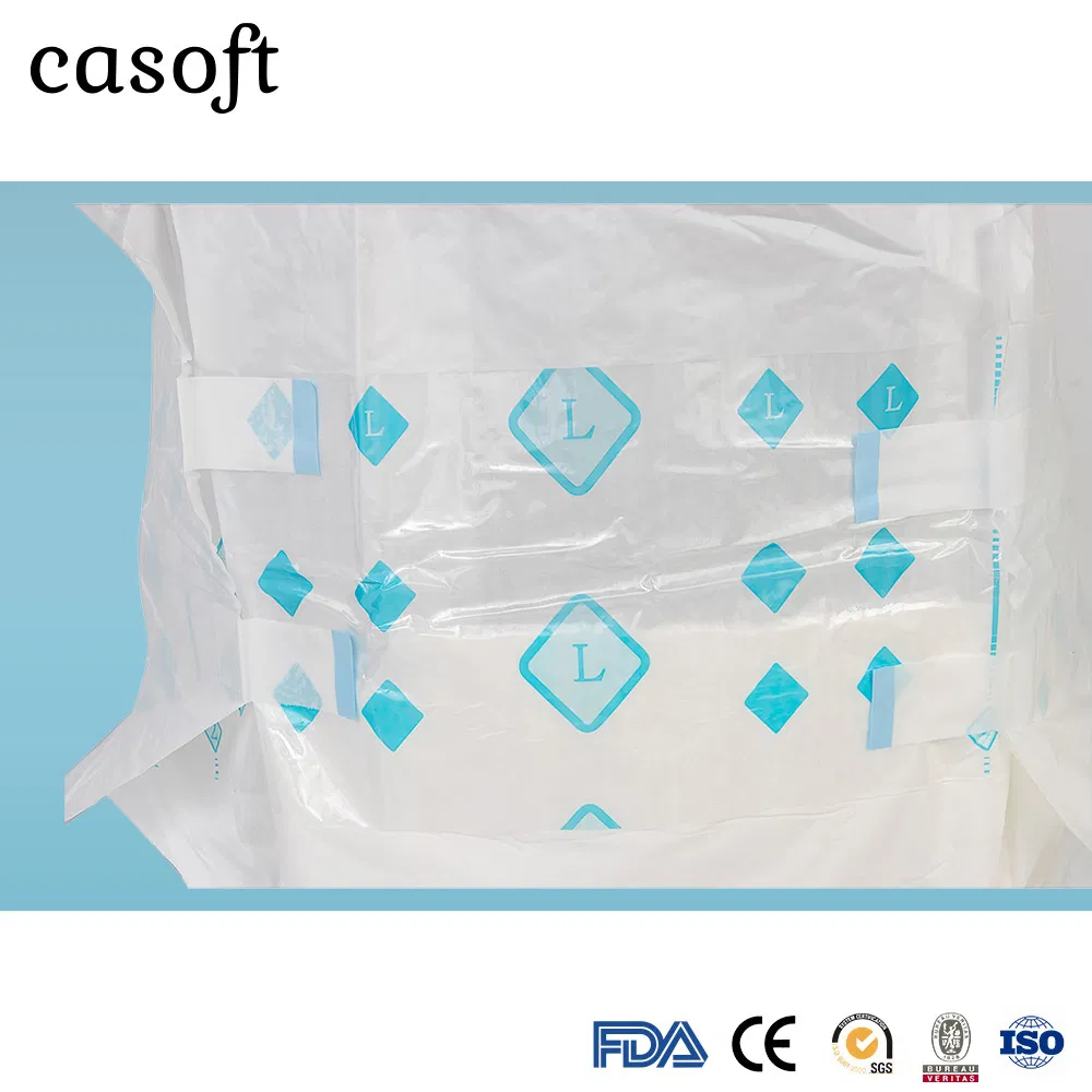 OEM Casoft High Quality Unisex Disposable Adult Diaper with Tabs Moderate Absorbency Incontinence Adult Diaper