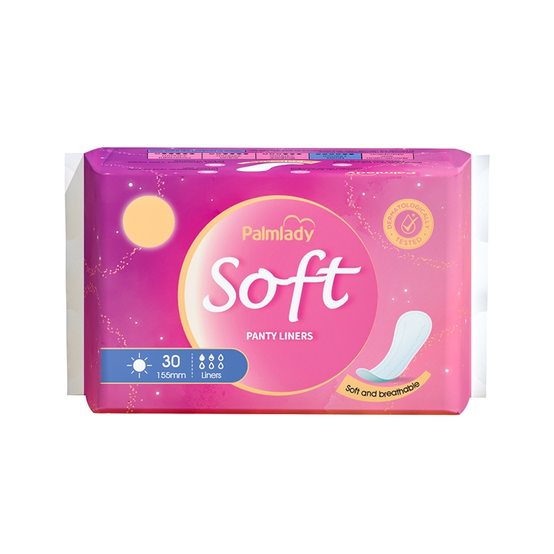 OEM Bulk Factory Price Cheap High Quality Super Soft Breathable Women Cotton Sanitary Napkin 155*68mm (Liner) Chinese Manufacture