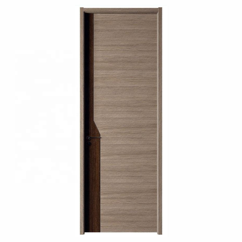 Melamine Door Skin Modern Desiqn Mdfpanel Splicing Hot Press Finished Office Interior Decoration Door Skin