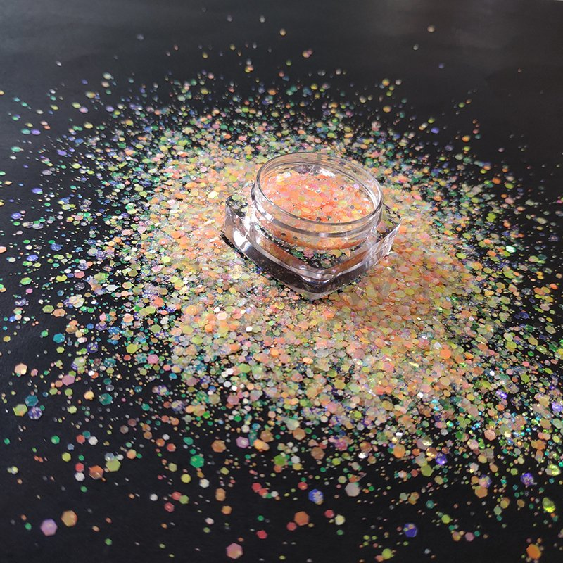 Luxury Neon Shining Holo Glitter Varnish Gel for Nail Art 29501d