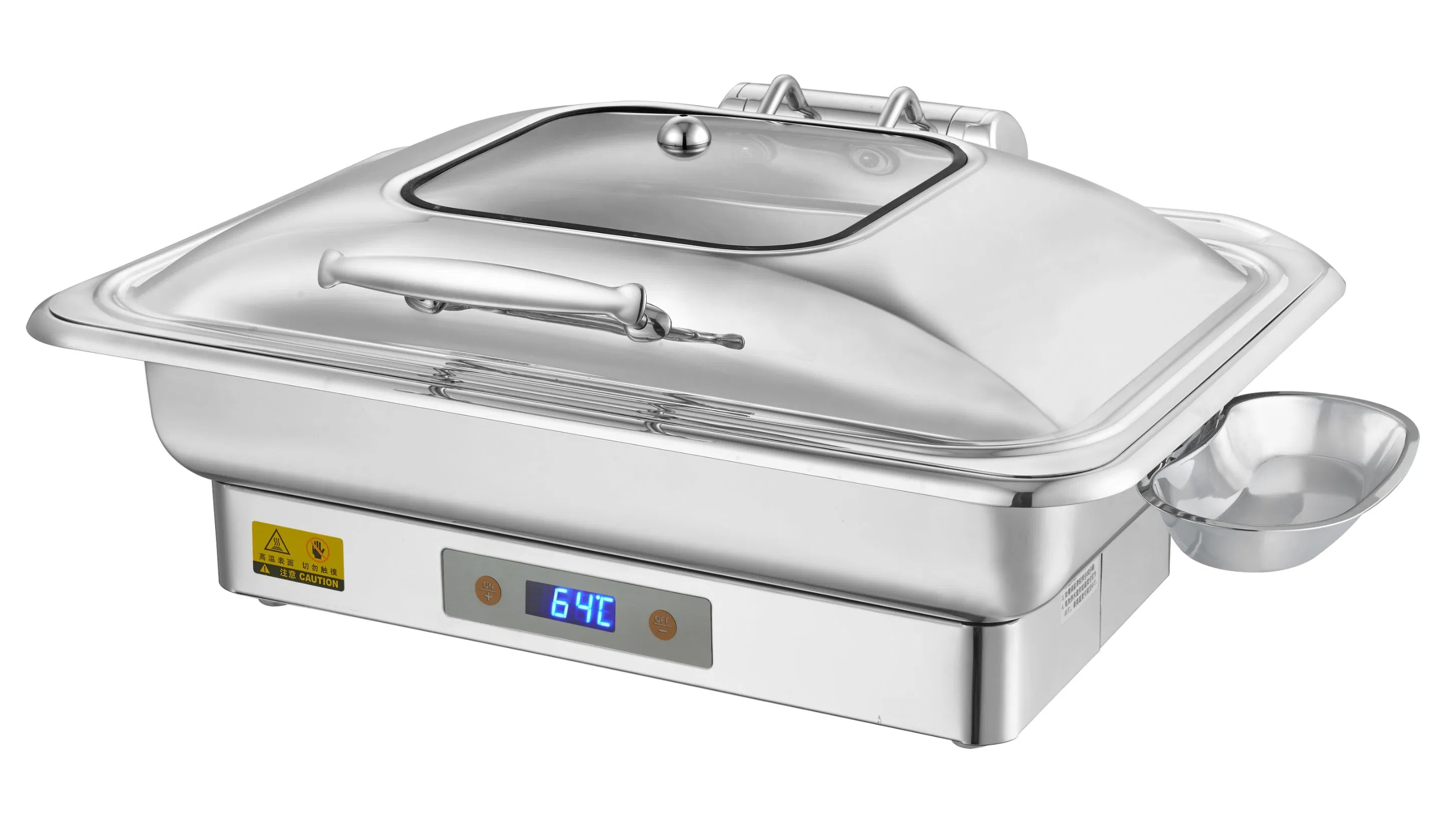 Stainless Steel Electric Buffet Stove Food Warmer Hot Pot Commerce Kitchen Equipment Kitchenware
