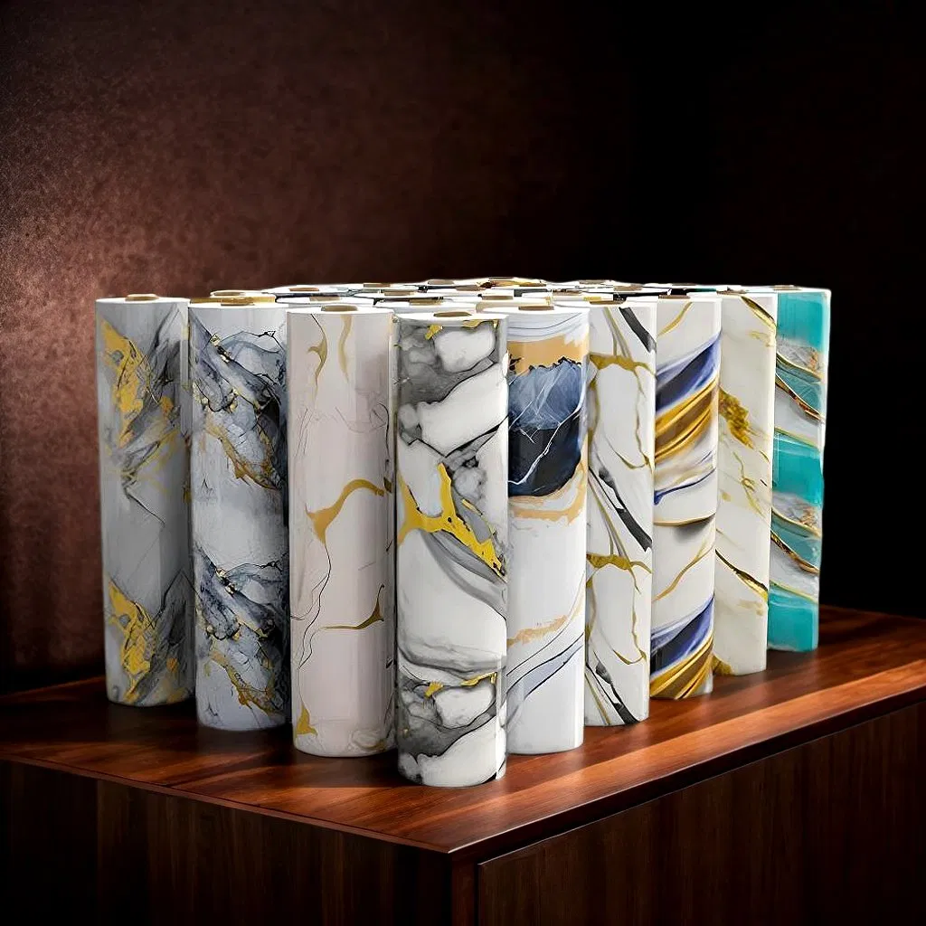 Marble Texture Interior Wall Decoration Chinese Style Home Decor Waterproof Self Adhesivepvc Rubber Wallpaper