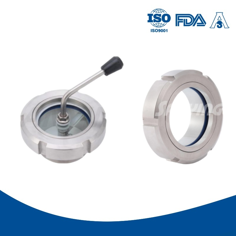 High Quality 1/2''-4'' Stainless Steel Sight Glass with Light