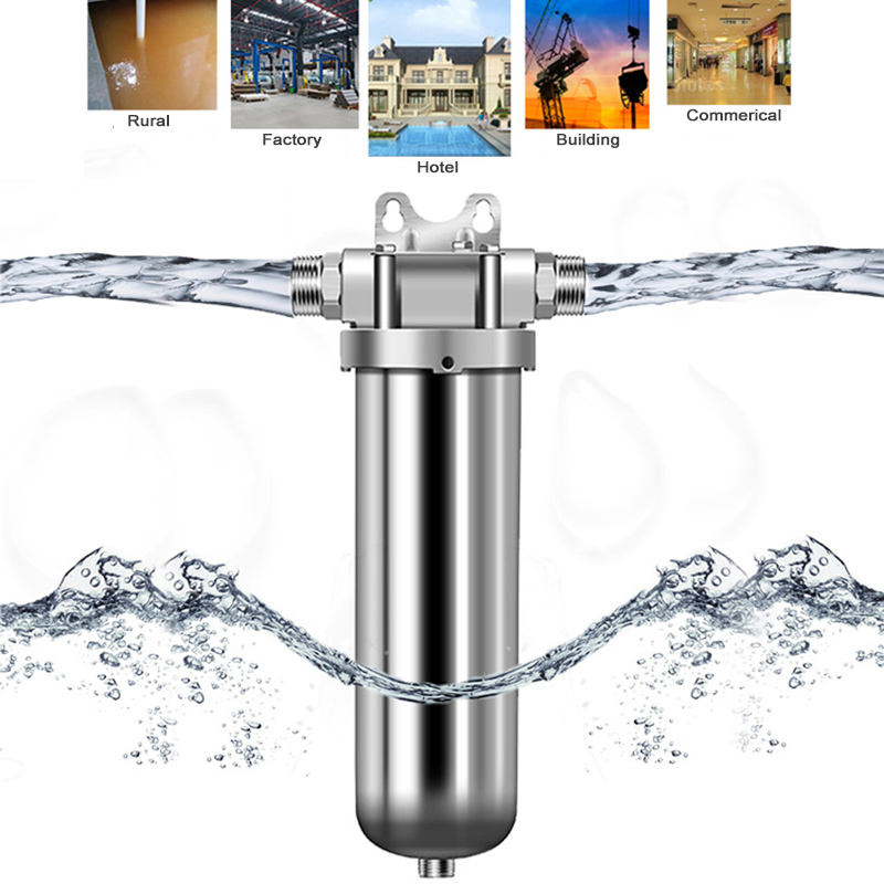Whole House Large Flow Main Pipeline Stainless Steel Pre-Filter Housing