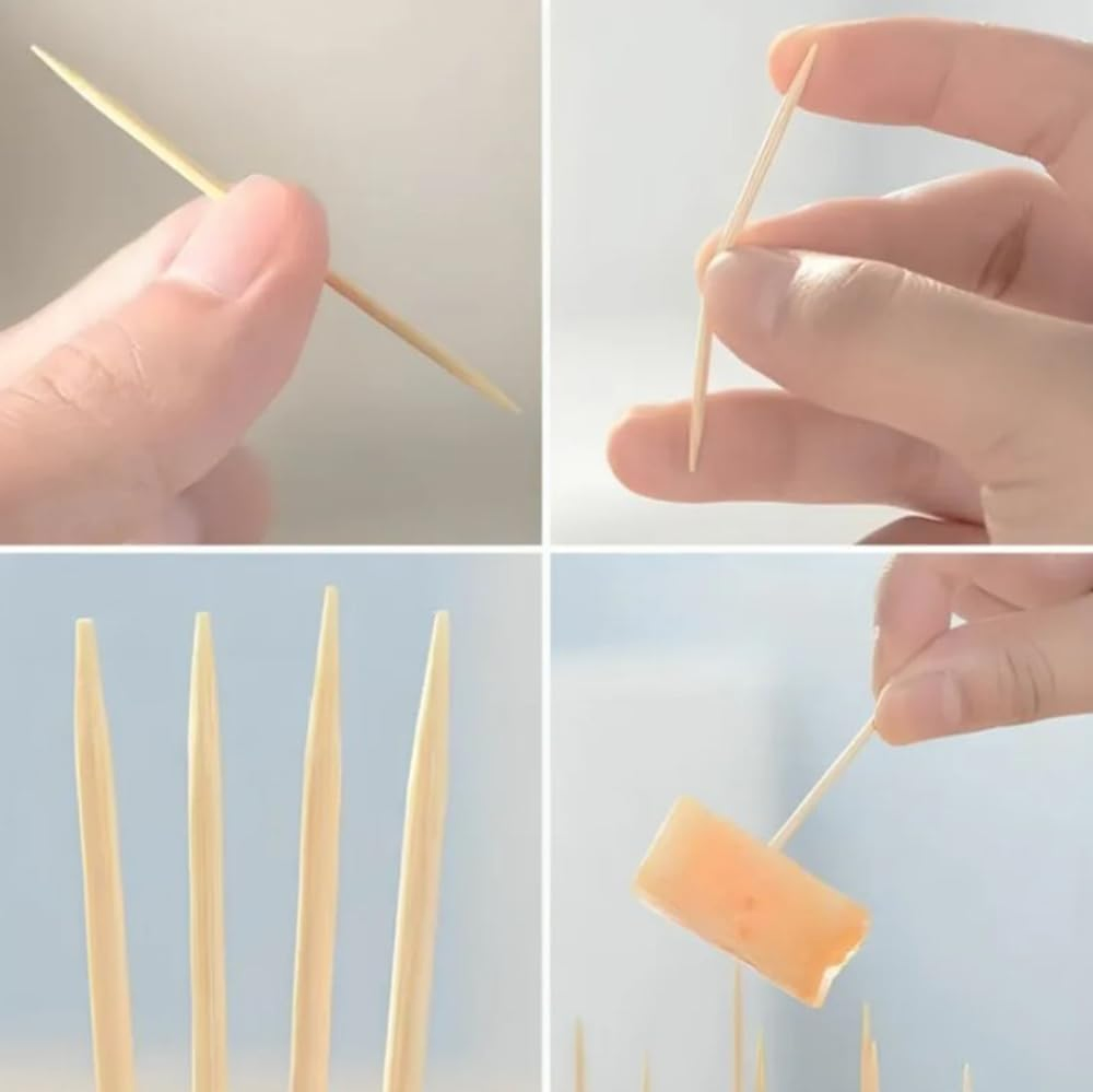 Toothpicks Are Expertly Aimed at Facilitating The Consumption of Appetizers