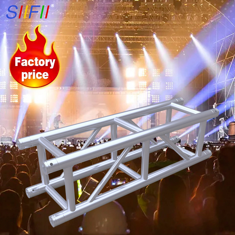 Spigot Truss Stage Lighting Display Folding Black Speaker Metal Aluminum Line Array DJ Stage Lighting Truss