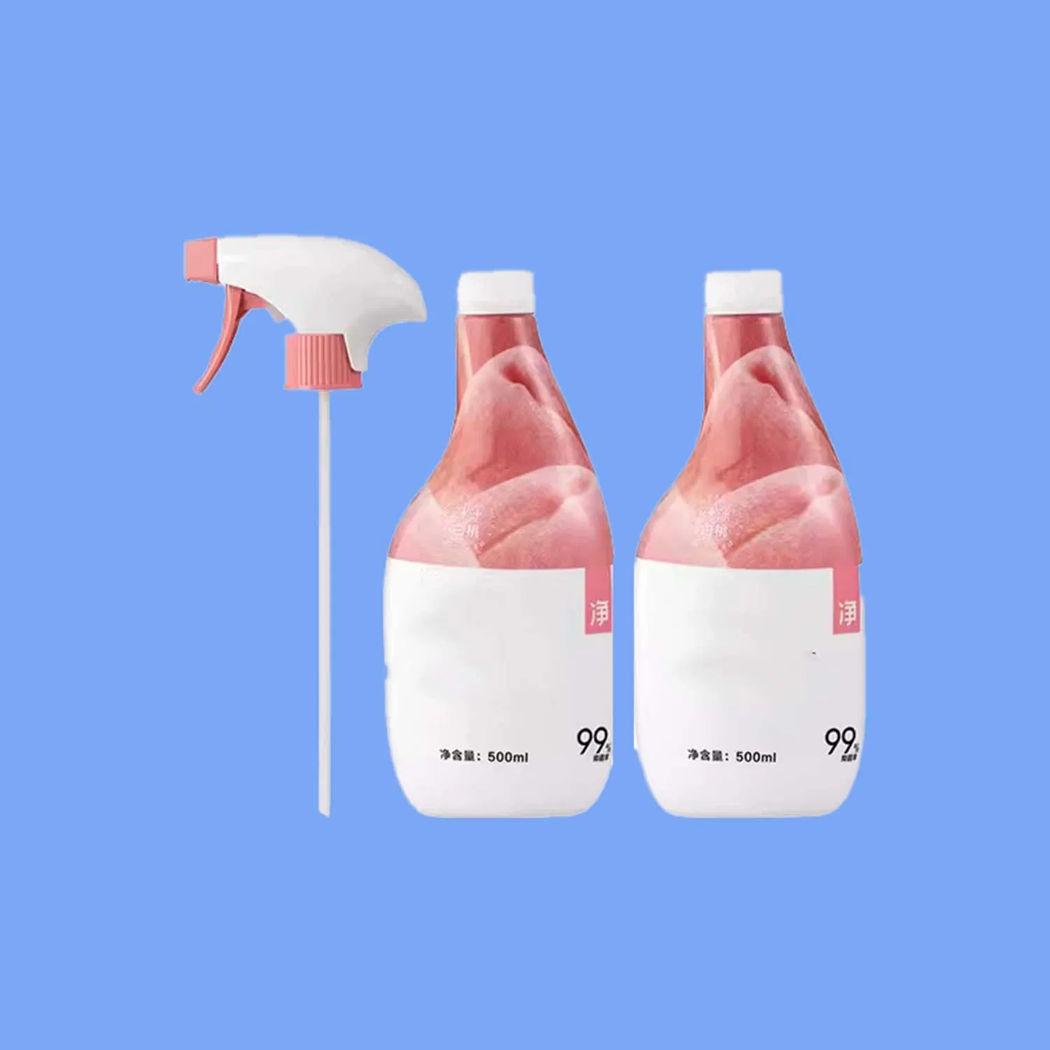 Floral Bathroom Cleaner Lasting Fragrance Deodorizing Bacteriological Descaling Yellow