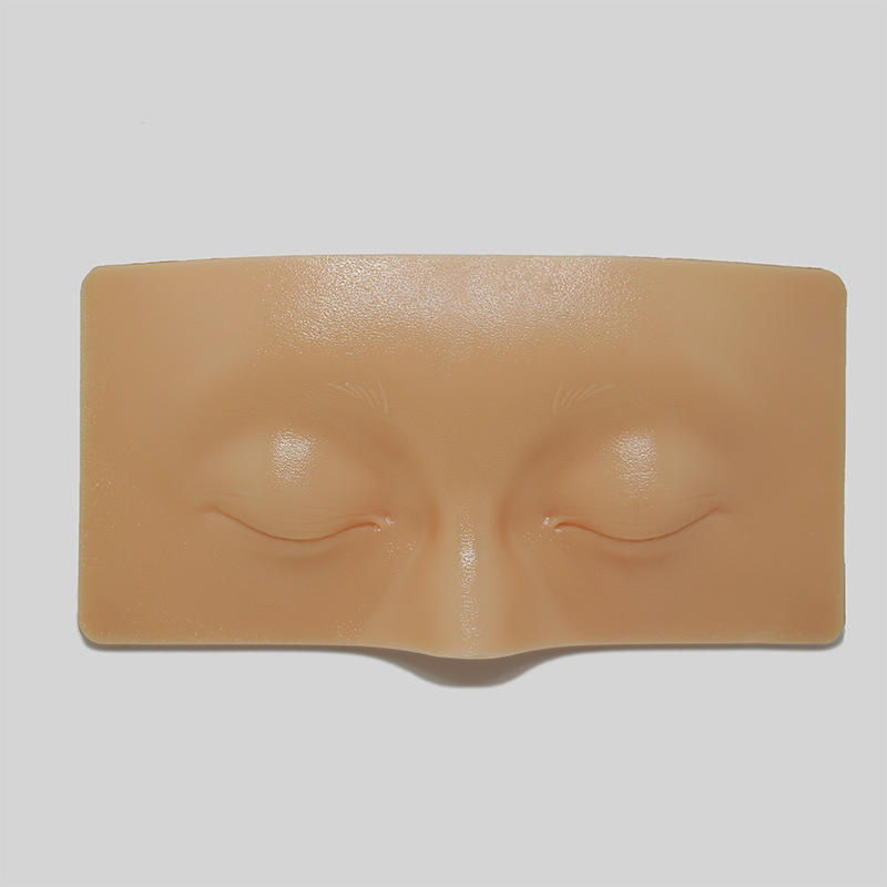 Silicone Practice Face Eyeshadow Beginners Makeup Training Reusable Practicing Makeup Board