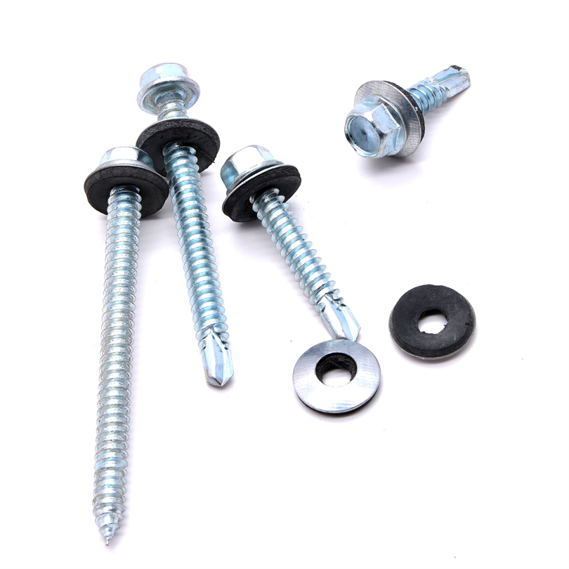 Stainless Steel Patta Hex Head Galvanized Self Drilling Tek Screws for Metal
